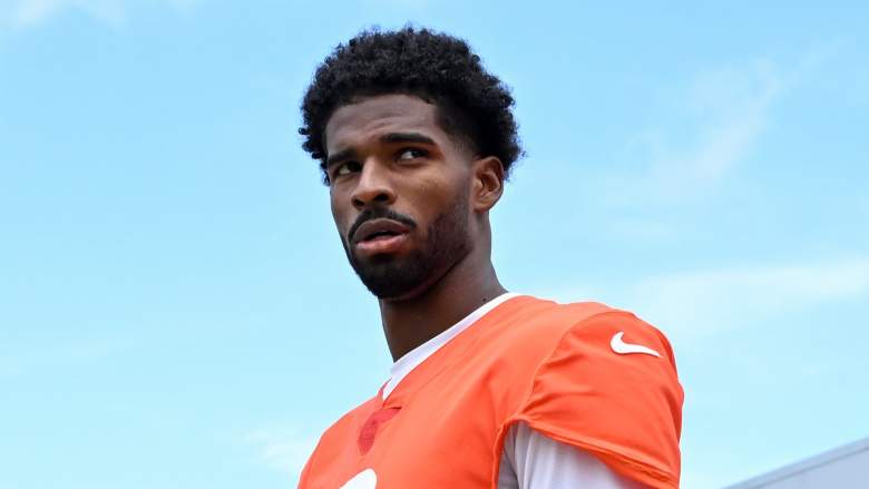 Cleveland Browns quarterback Shedeur Sanders was back at the team facility.