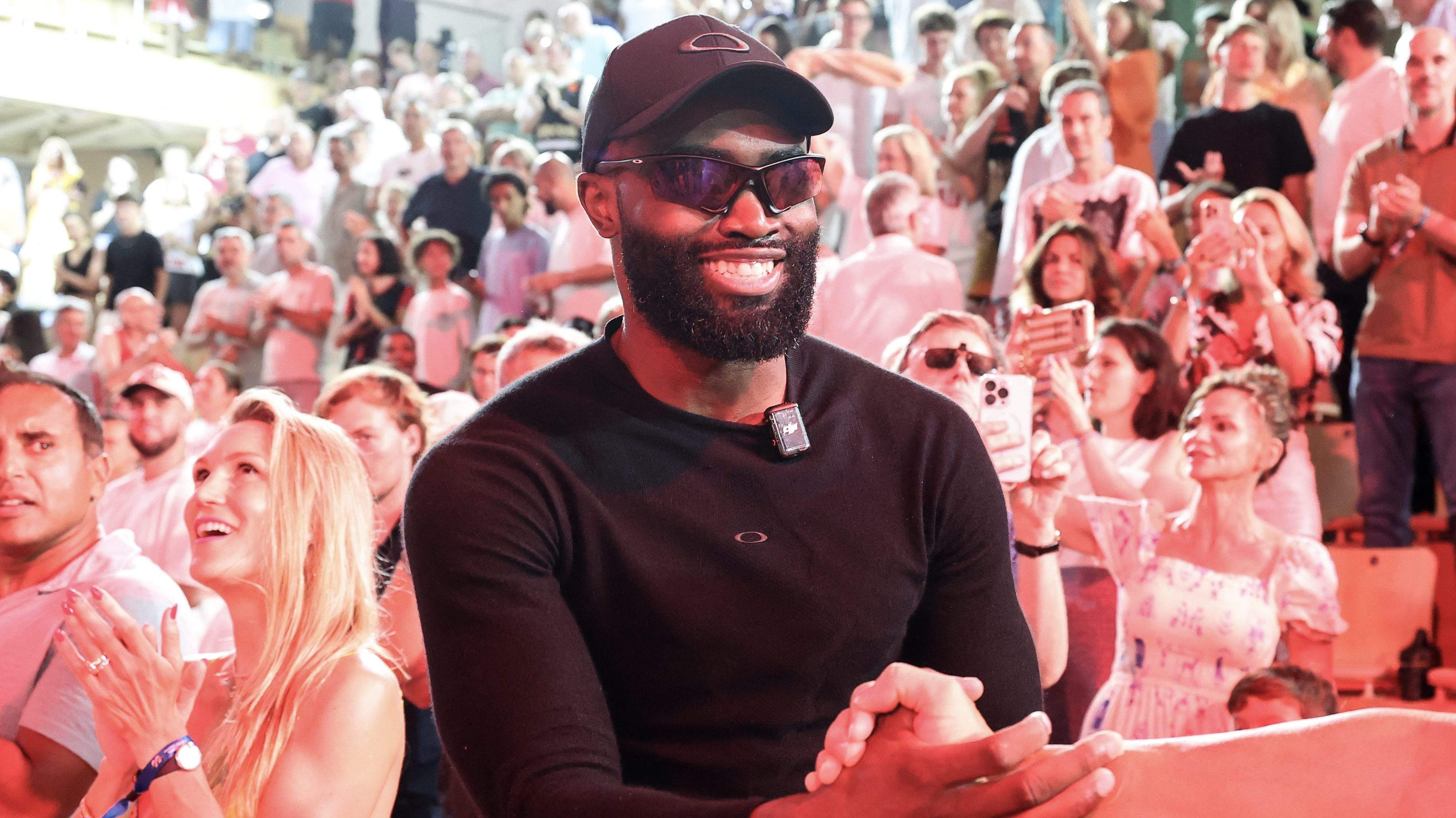 Jaylen Brown reunites with the young Celtics fan who went viral after the trade.