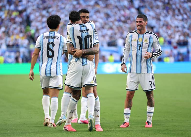 Soccer schedule for World Cup games today, with kickoff times and TV channels, for Argentina vs Egypt and Switzerland vs Colombia on July 7.