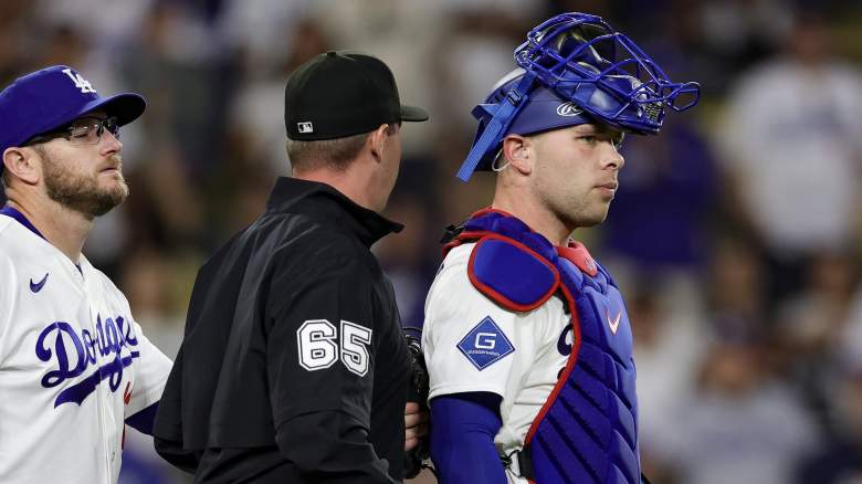 Los Angeles Dodgers catcher Dalton Rushing explains reasoning for altercation with Colorado Rockies outfielder Cole Carigg.