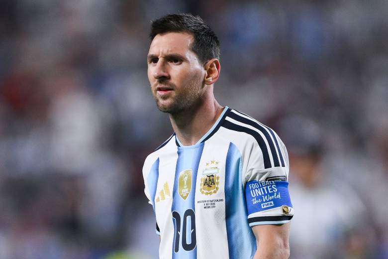 Lionel Messi #10 of Argentina looks on during the FIFA World Cup 2026 Quarter Final match between Argentina and Switzerland at Kansas City Stadium on July 11, 2026 in Kansas City, Missouri.