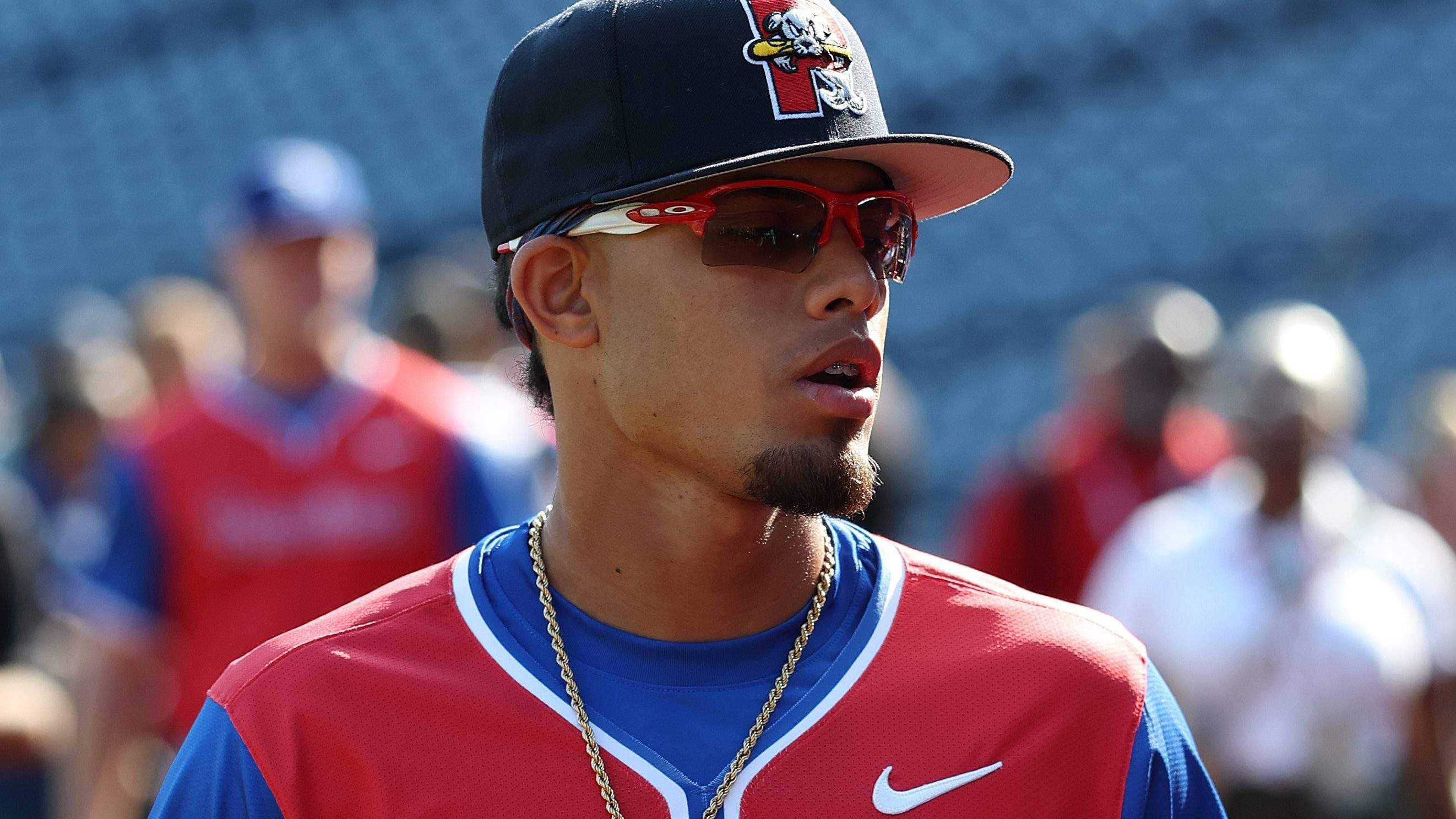 Franklin Arias #19 of the Boston Red Sox