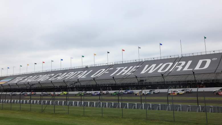 Carson Hocevar during qualifying for the 2026 Brickyard 400 at Indianapolis Motor Speedway.