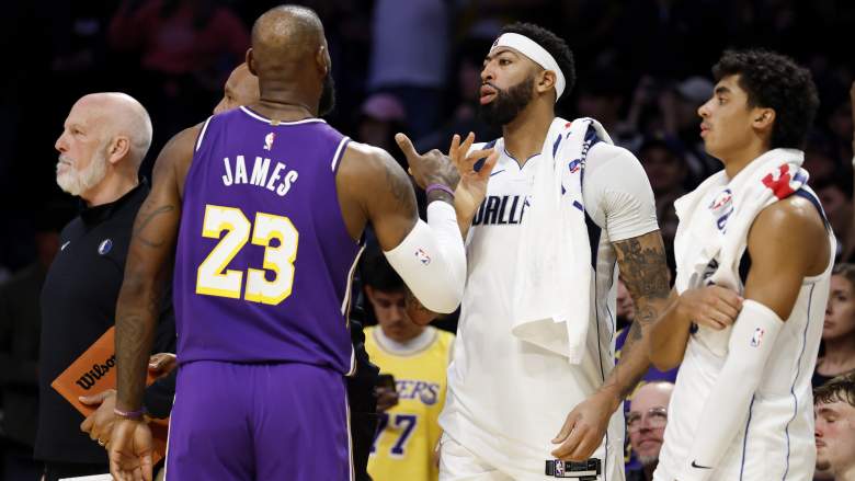 Los Angeles Lakers forward LeBron James and Washington Wizards center Anthony Davis