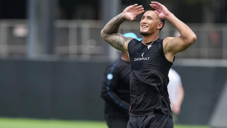 Carolina Panthers wide receiver Tetairoa McMillan