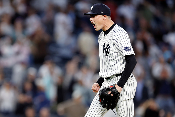 The San Diego Padres have designated former New York Yankees right-hander Ron Marinaccio for assignment.