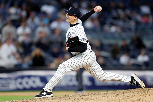 3-year New York Yankees player Ron Marinaccio has been cut by the San Diego Padres.