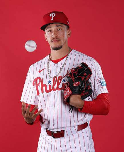 The Philadelphia Phillies are promoting top pitching prospect Alex McFarlane for the Dodgers series.