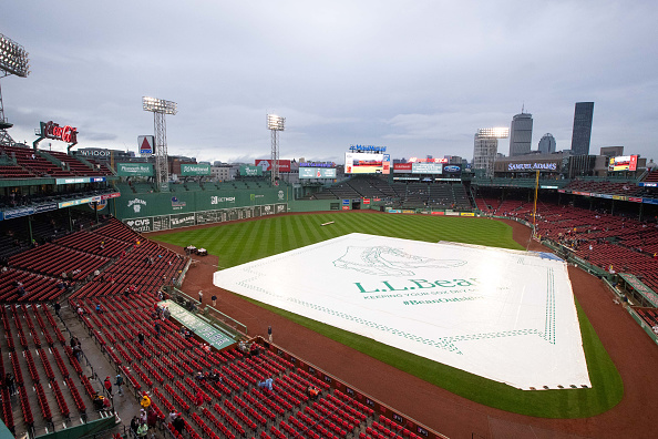 Find out why the Red Sox-Rays game is delayed today, the latest weather updates, and when it's expected to resume.