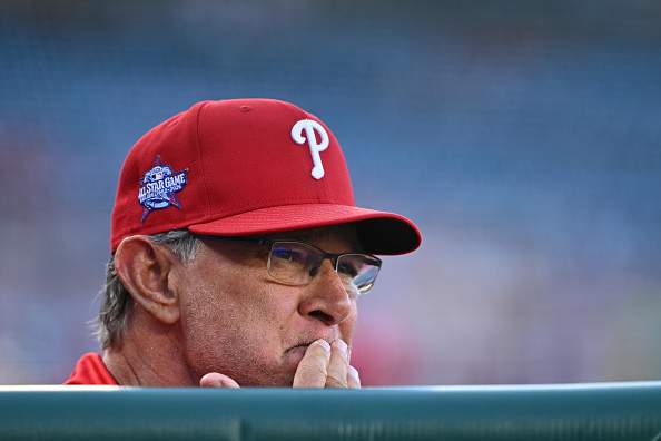 Manager Don Mattingly of the Philadelphia Phillies, who just cut a former Blue Jays outfielder.