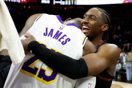 76ers Fans Get First Look at LeBron James, Jaylen Brown, Tyrese Maxey Together