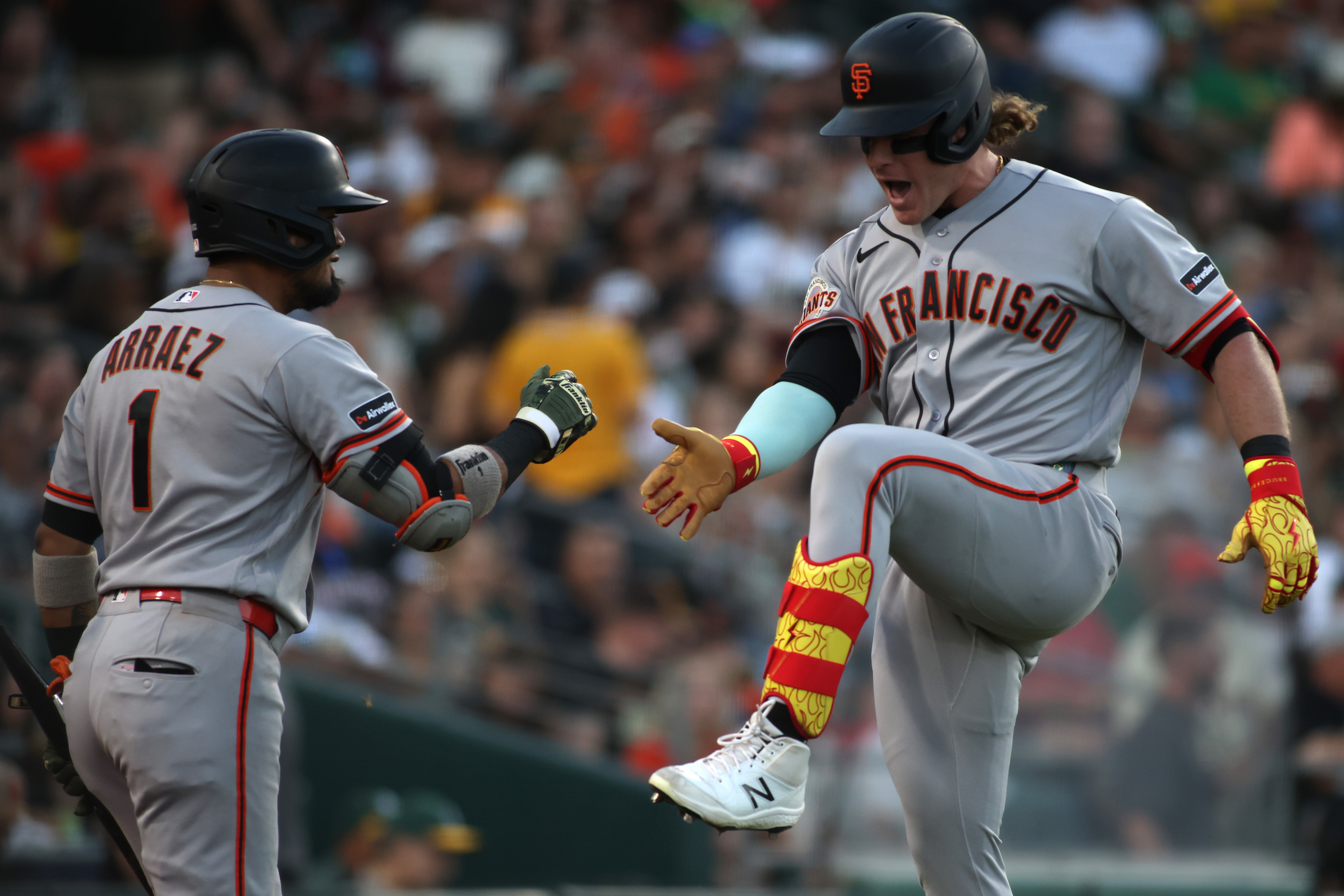 San Francisco Giants outfielder Harrison Bader