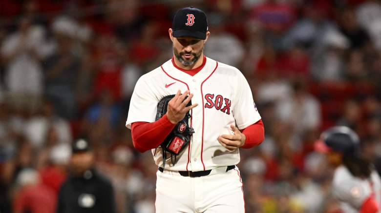 Boston Red Sox relief pitcher Tommy Kahnle surrenders a home run to Washington Nationals shortstop C.J. Abrams at Fenway Park.