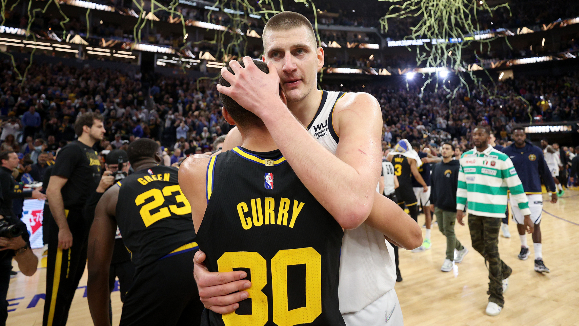 Steph Curry and Nikola Jokic
