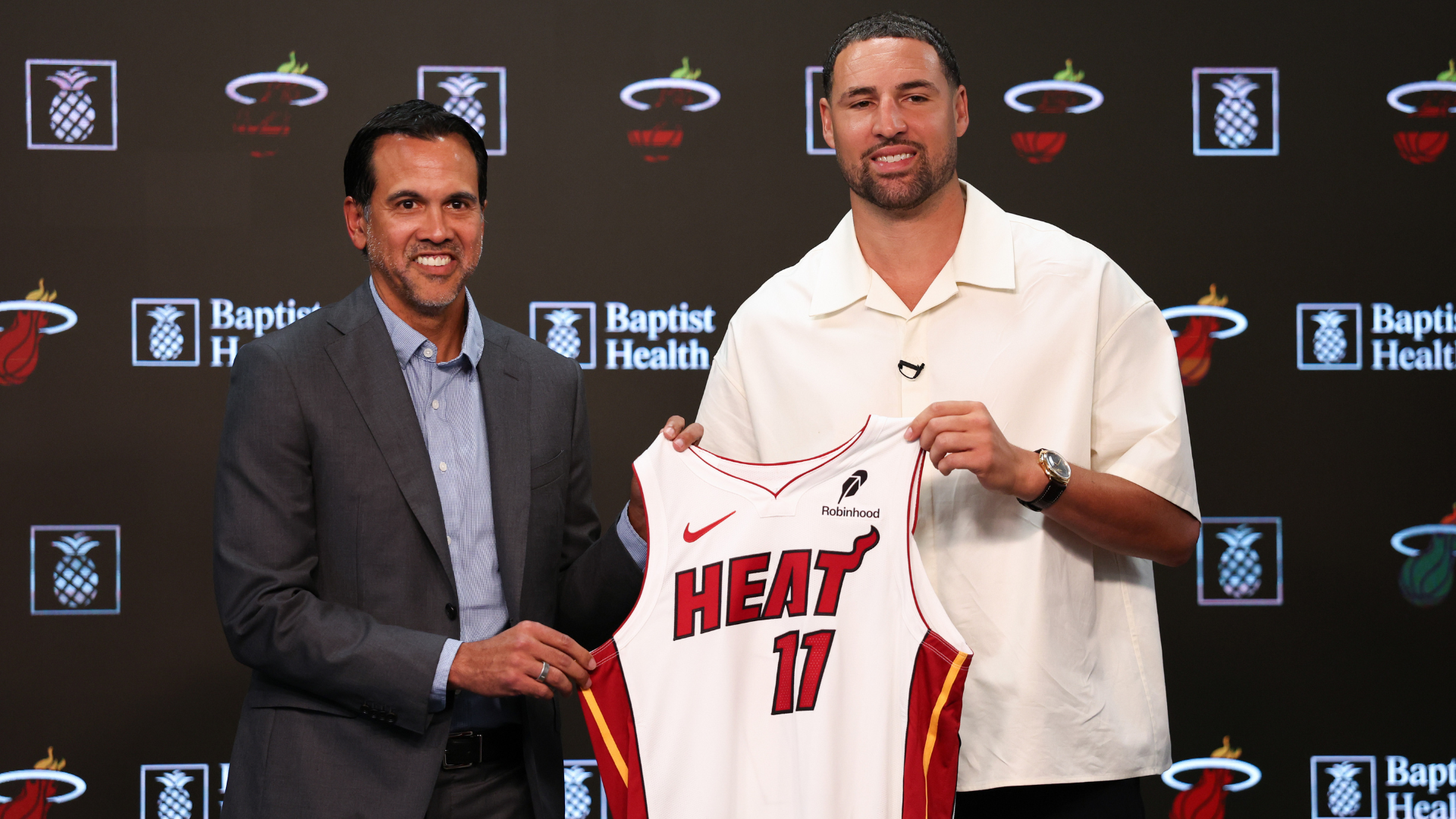 Erik Spoelstra and Klay Thompson, Miami Heat, Heat Culture