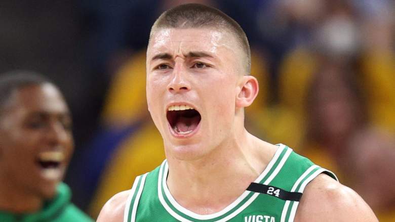 Payton Pritchard #11 of the Boston Celtics