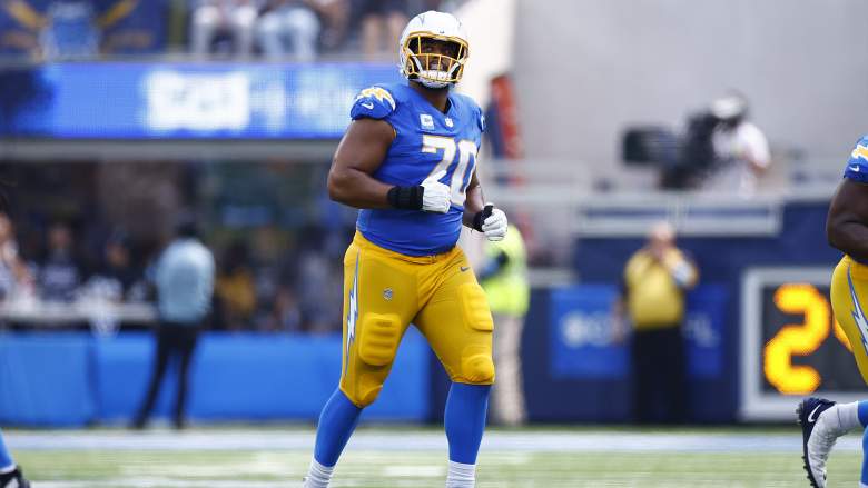 Los Angeles Chargers tackle Rashawn Slater