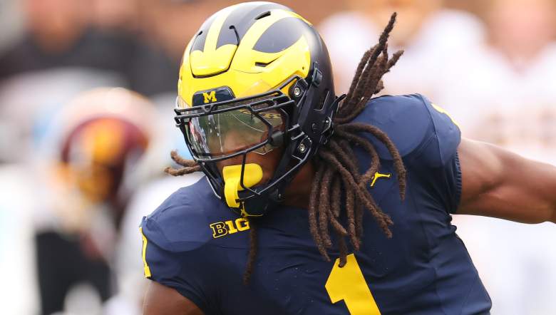 Jaishawn Barham #1 of the Dallas Cowboys