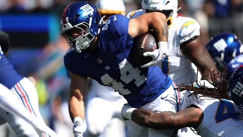 Cam Skattebo, Giants warning