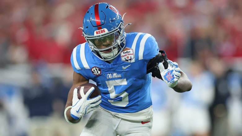 Kewan Lacy runs against Miami in College Football Playoff