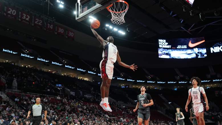 Caleb Holt rises up for the slam