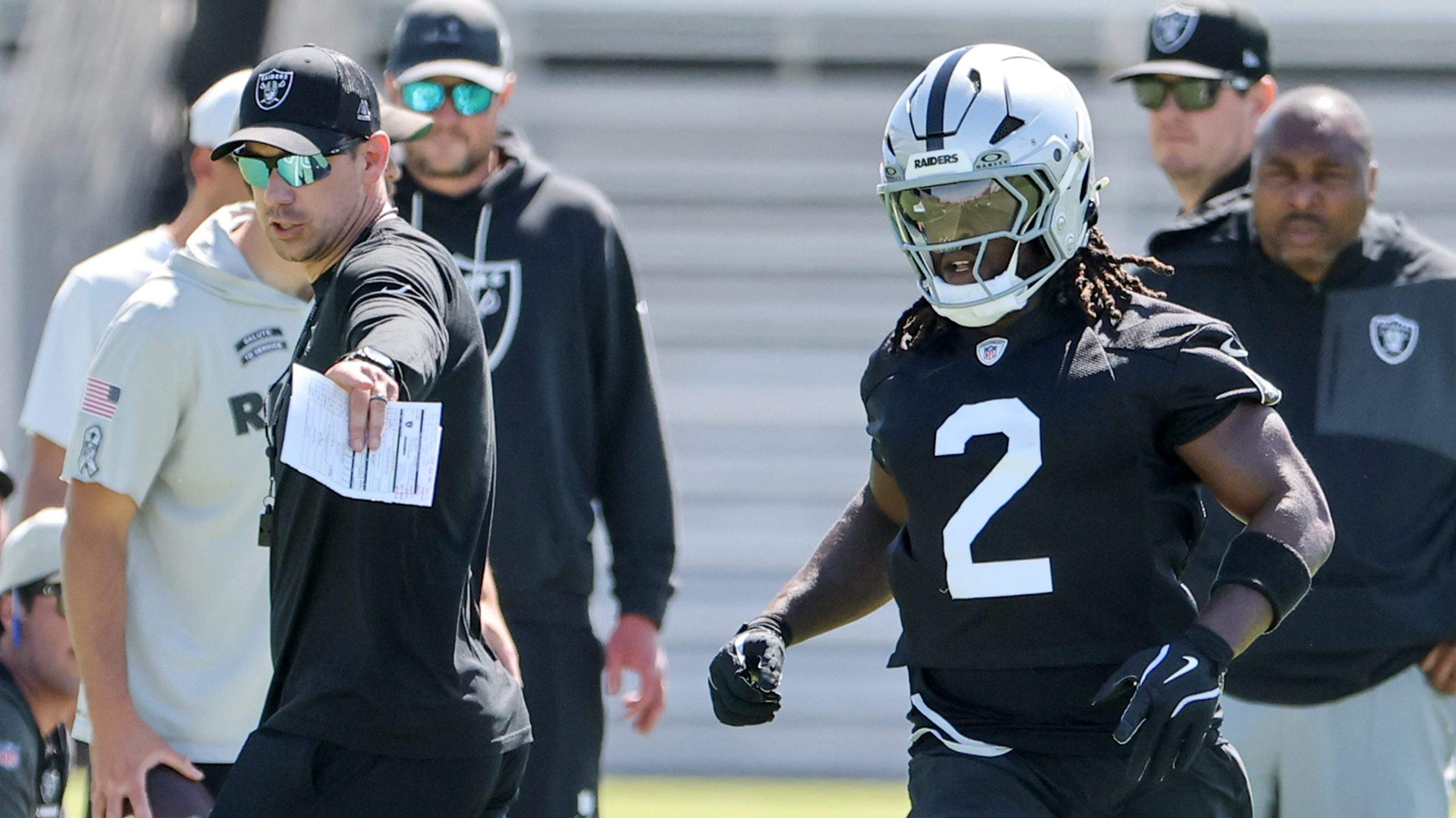 Ashton Jeanty Klint Kubiak Las Vegas Raiders
