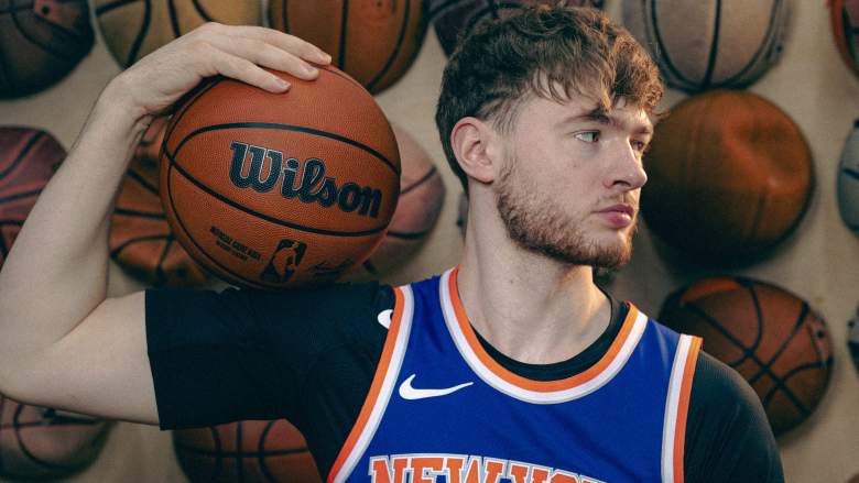 Tyler Nickel #55 of the New York Knicks
