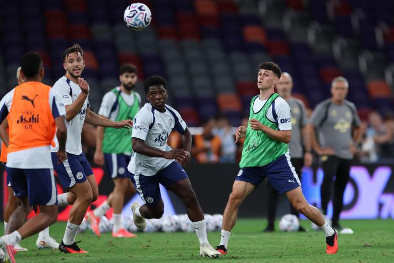 Ryan McAidoo and Phil Foden