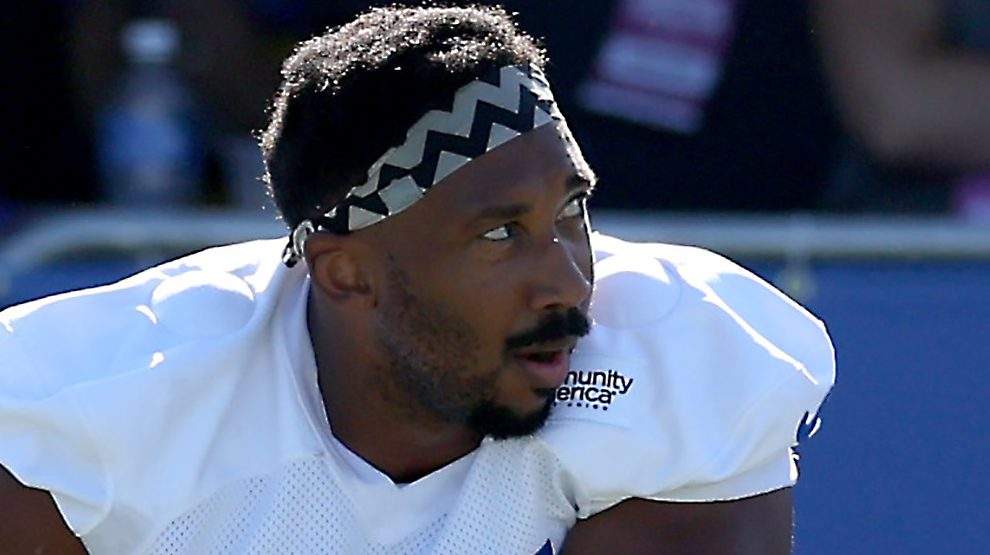 Devean Deal, Myles Garrett, Los Angeles Rams
