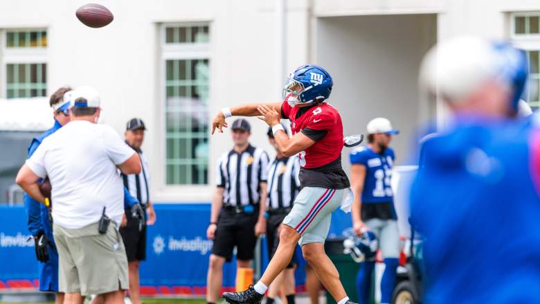Jaxson Dart, Giants training camp
