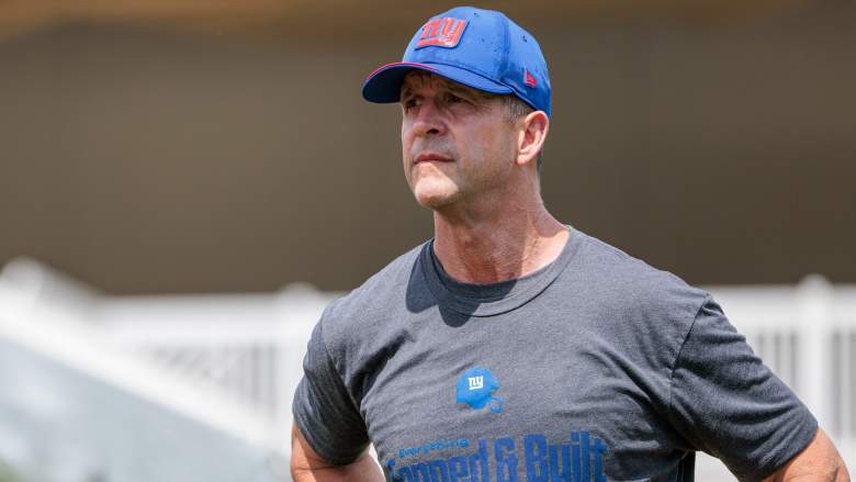 John Harbaugh, Giants training camp