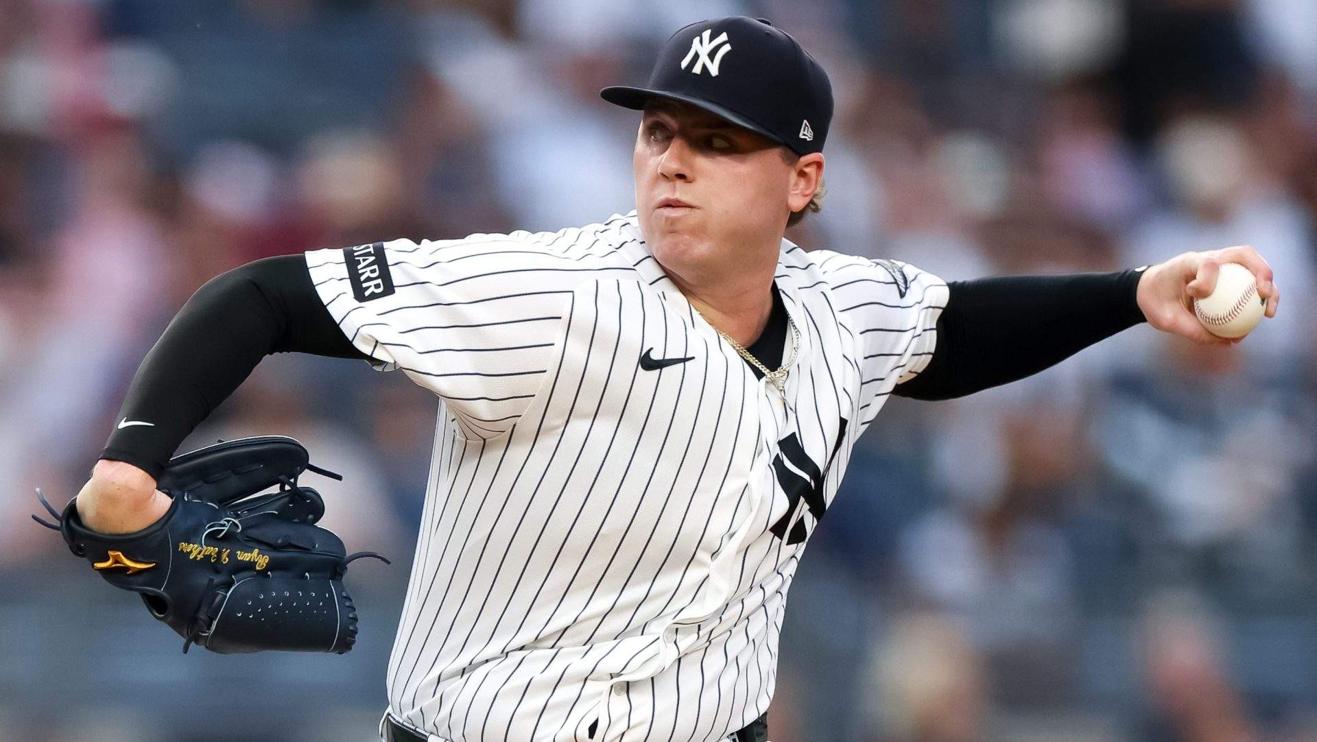 New York Yankees pitcher Ryan Weathers
