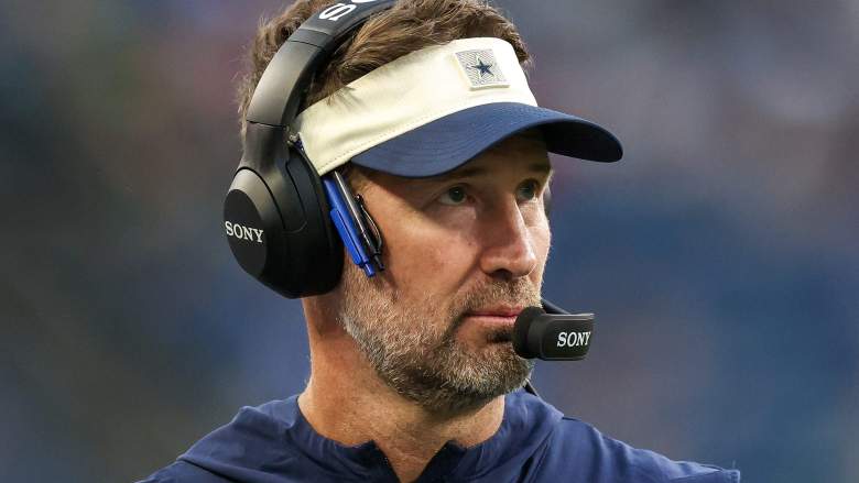 Head coach Brian Schottenheimer of the Dallas Cowboys