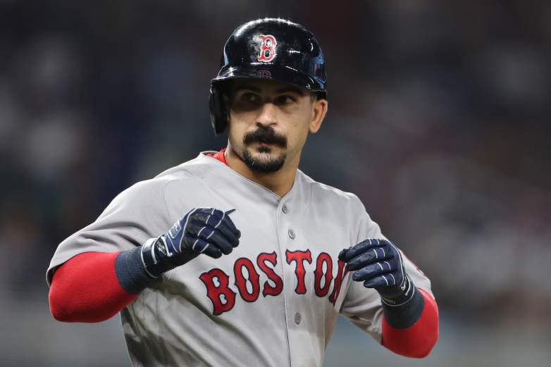 Boston Red Sox Mickey Gasper running during the fourth inning against the Miami Marlins