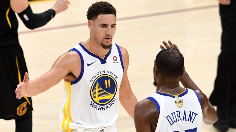 Klay Thompson, Kevin Durant, Warriors