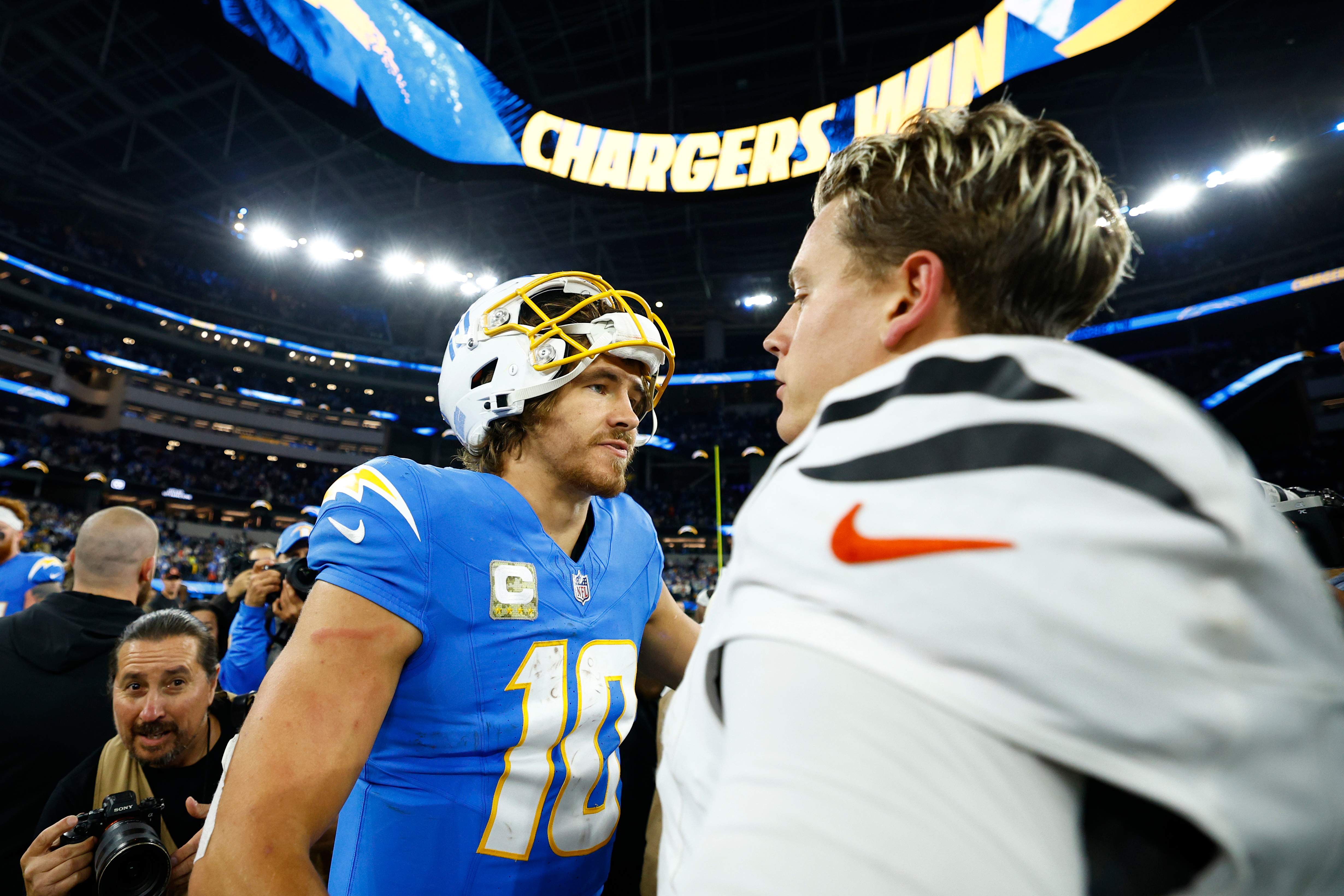 Justin Herbert and Joe Burrow