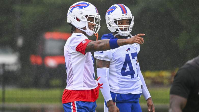 Buffalo Bills safety Damar Hamlin and cornerback Christian Benford