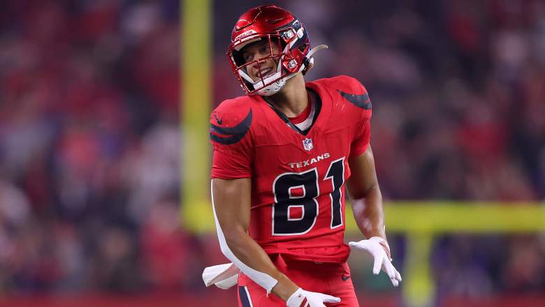 Houston Texans wide receiver Jayden Higgins