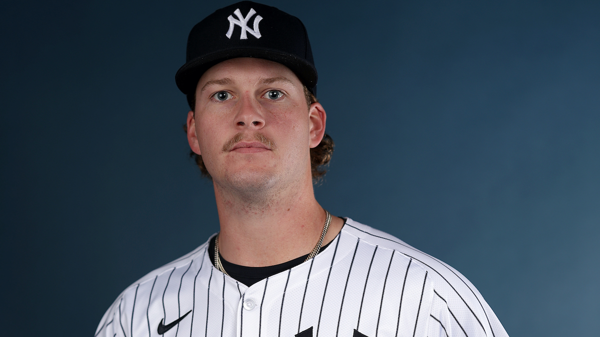 Chase Hampton #86 of the New York Yankees poses for a portrait.