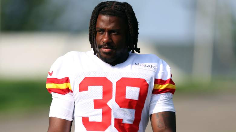Melvin Smith #39 walks toward the practice field