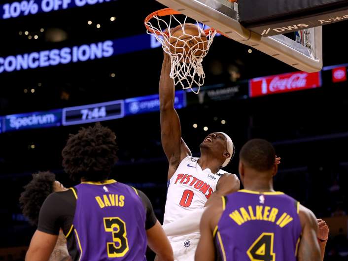 Detroit Pistons v Los Angeles Lakers