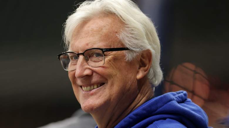 Los Angeles Dodgers Owner & Chairman Mark Walter looks on.