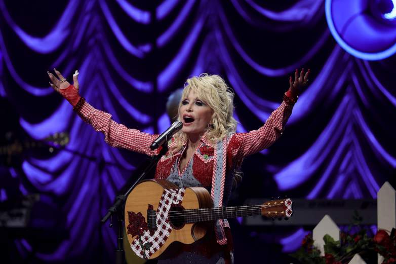 Denver Broncos quarterback Peyton Manning honors Dolly Parton on his Instagram.