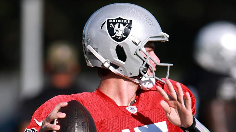 Las Vegas Raiders quarterback Fernando Mendoza