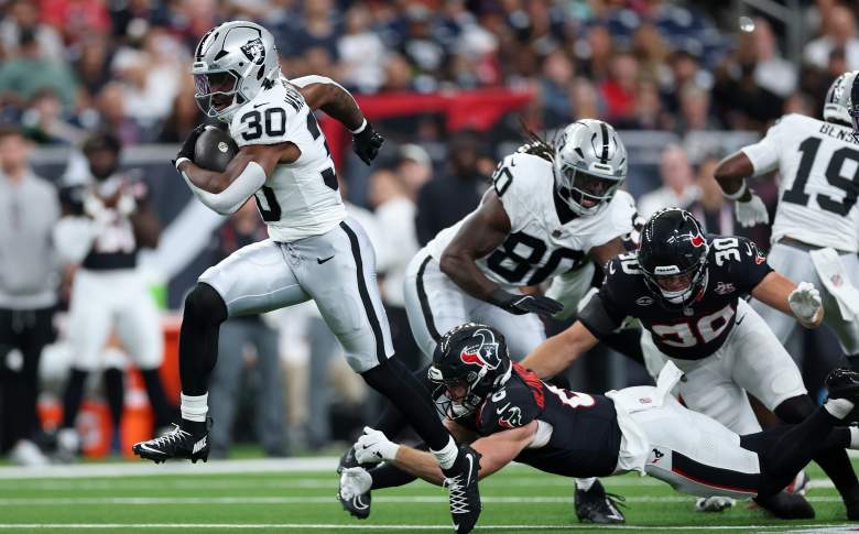 Las Vegas Raiders RB Mike Washington Jr.