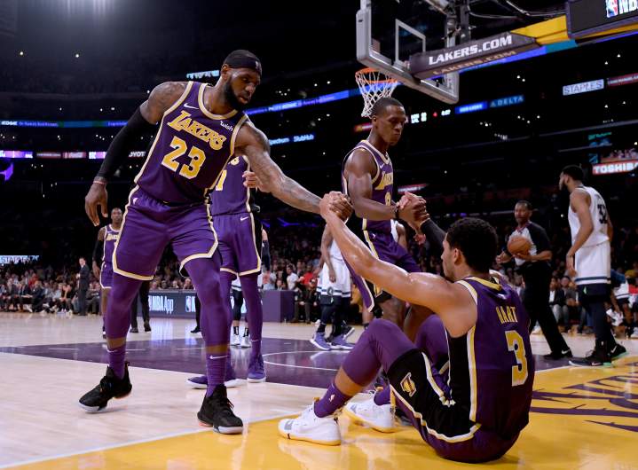 Minnesota Timberwolves v Los Angeles Lakers