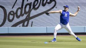 Los Angeles Dodgers starting pitcher Tarik Skubal