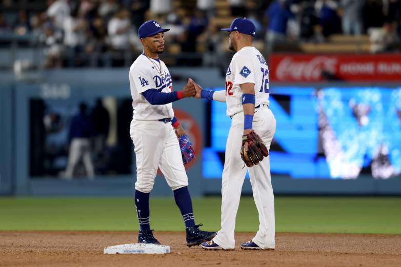 Los Angeles Dodgers infielder Miguel Rojas reveals plan to help outfielder Kyle Tucker out with his recent struggles in "On Base With Mookie Betts."