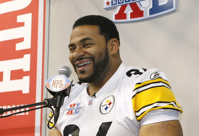 Pittsburgh Steelers running back Jerome Bettis at Super Bowl XL