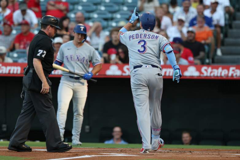 Texas Rangers v Los Angeles Angels